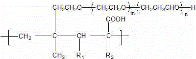 Concrete polycarboxylate water reducing agent and preparing method thereof