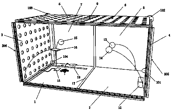 Plant anatomical observation and micro-distance photographing box