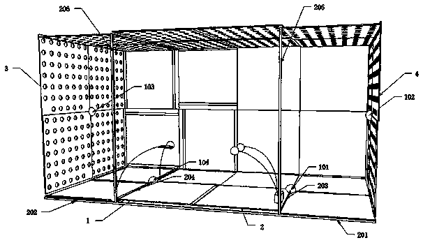 Plant anatomical observation and micro-distance photographing box