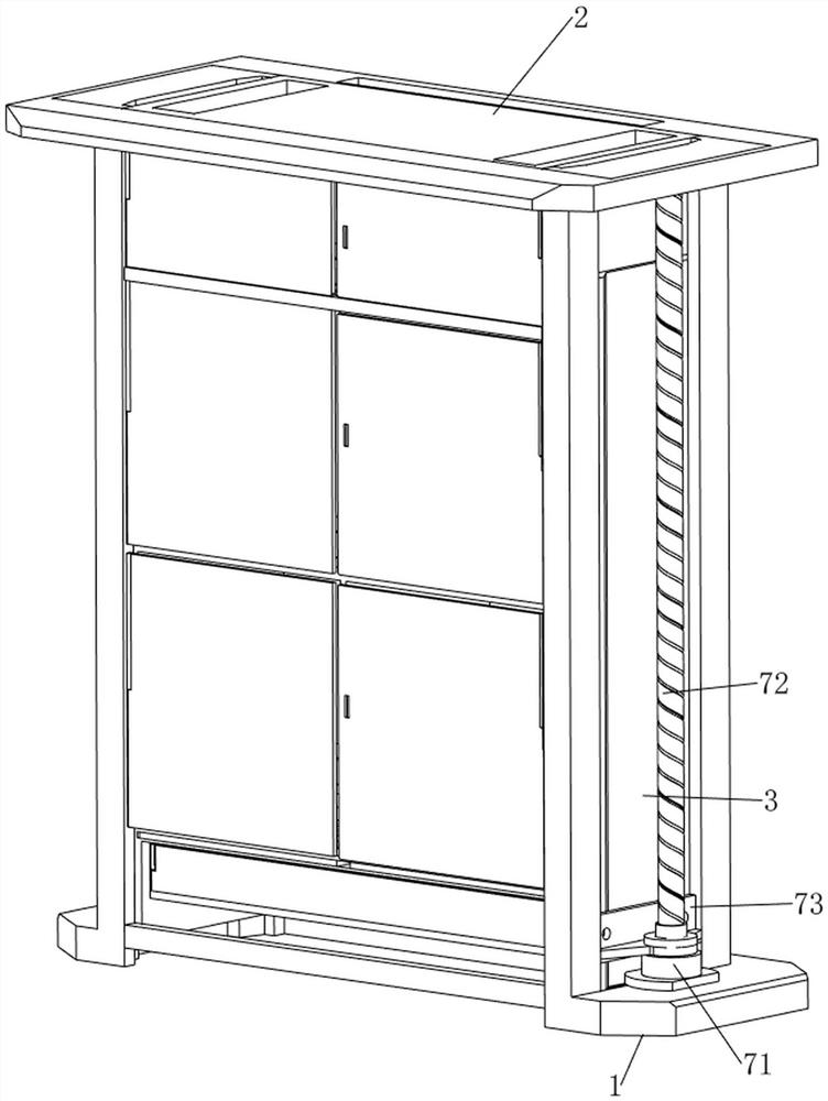 Lifting type compact shelf