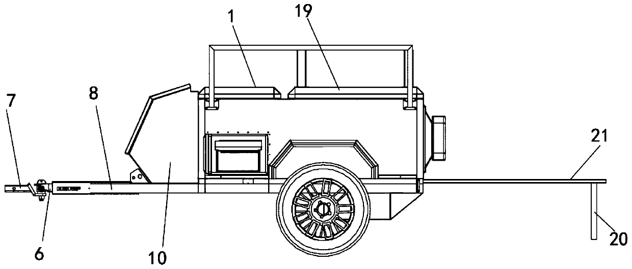 Pull type camping trailer