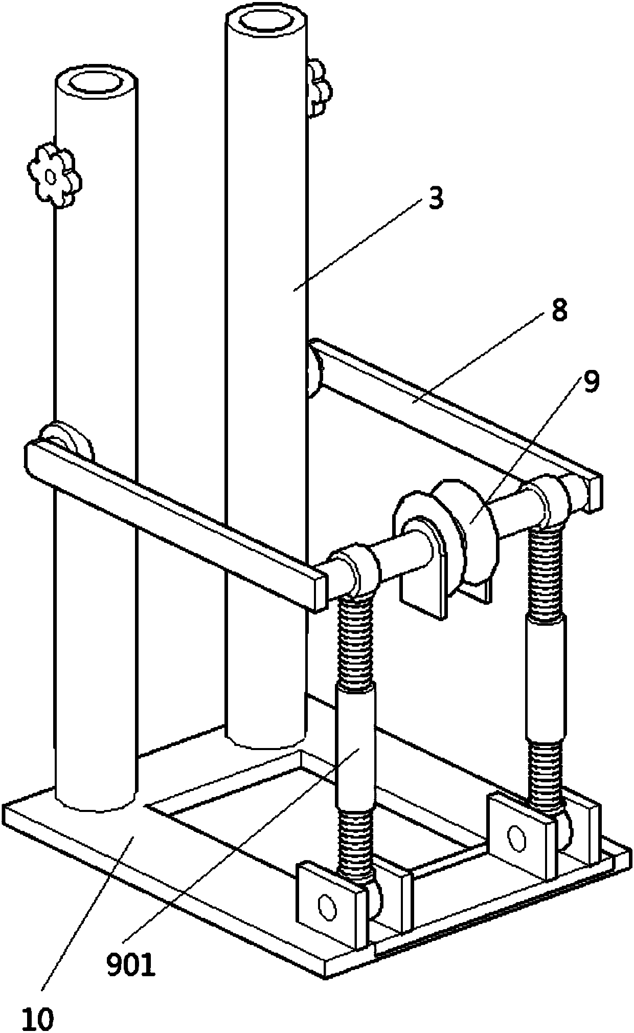 Metal U-shaped pressing wire vertical machine structure