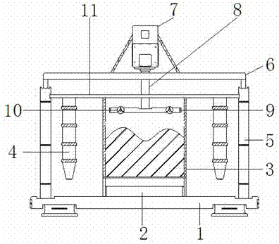 Rotation type automatic dewatering umbrella stand