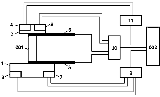 Alternating current testing device and method for Seebeck coefficient