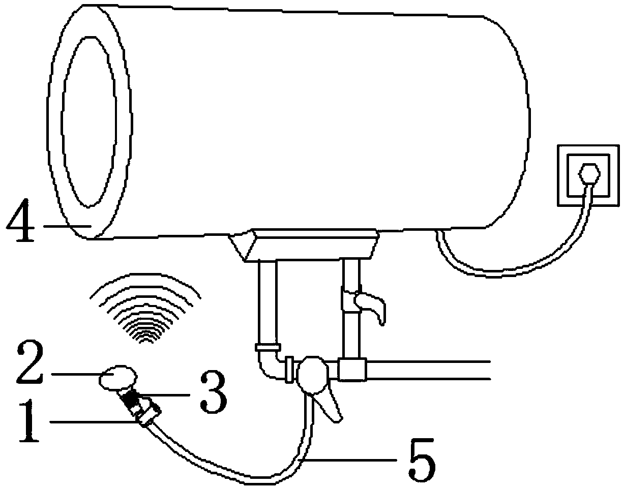 Self-powered water heater interactive terminal