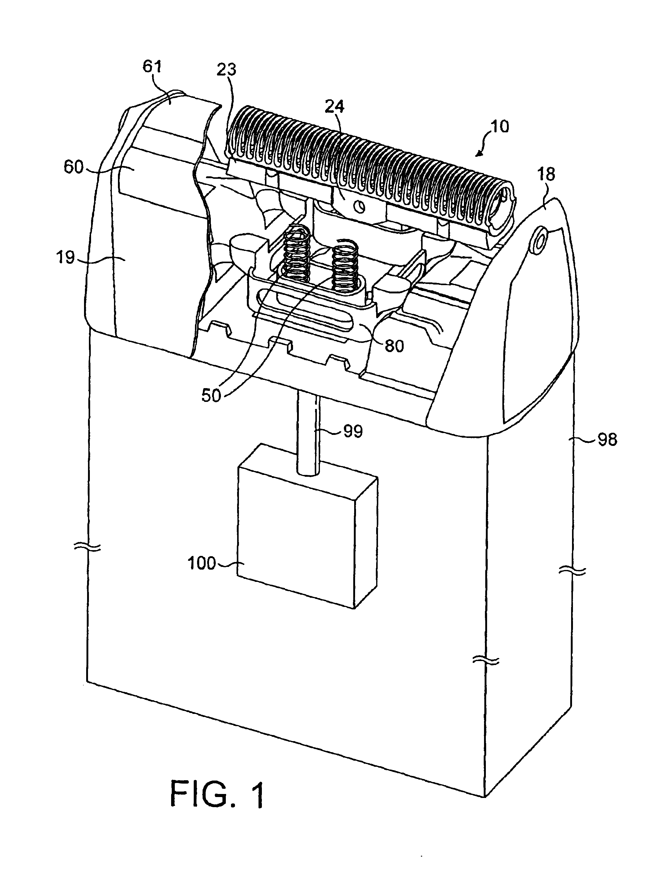 Undercutter for a shaving apparatus