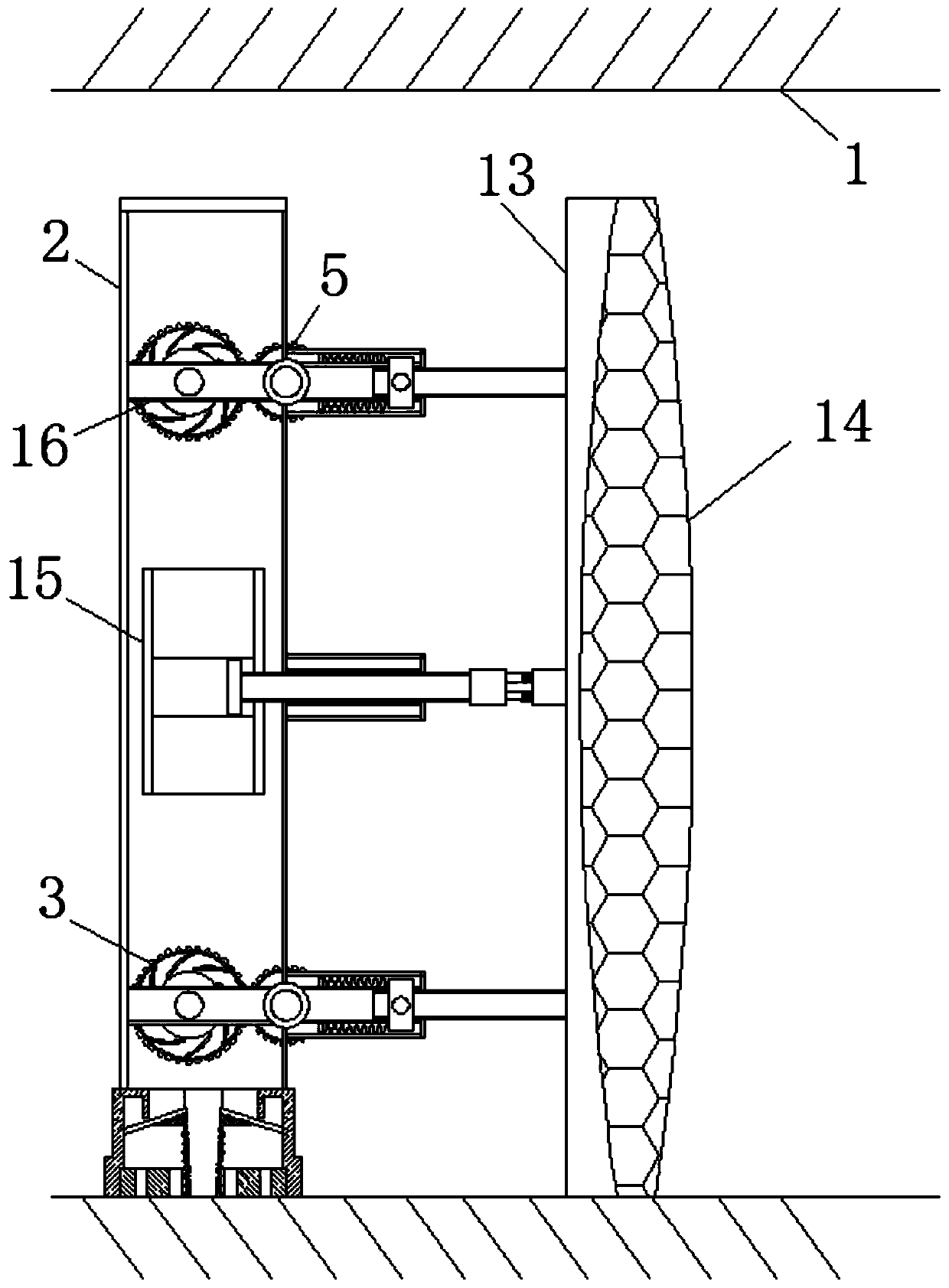 Efficient hydroelectric power generation equipment capable of automatically increasing flow force of water flow