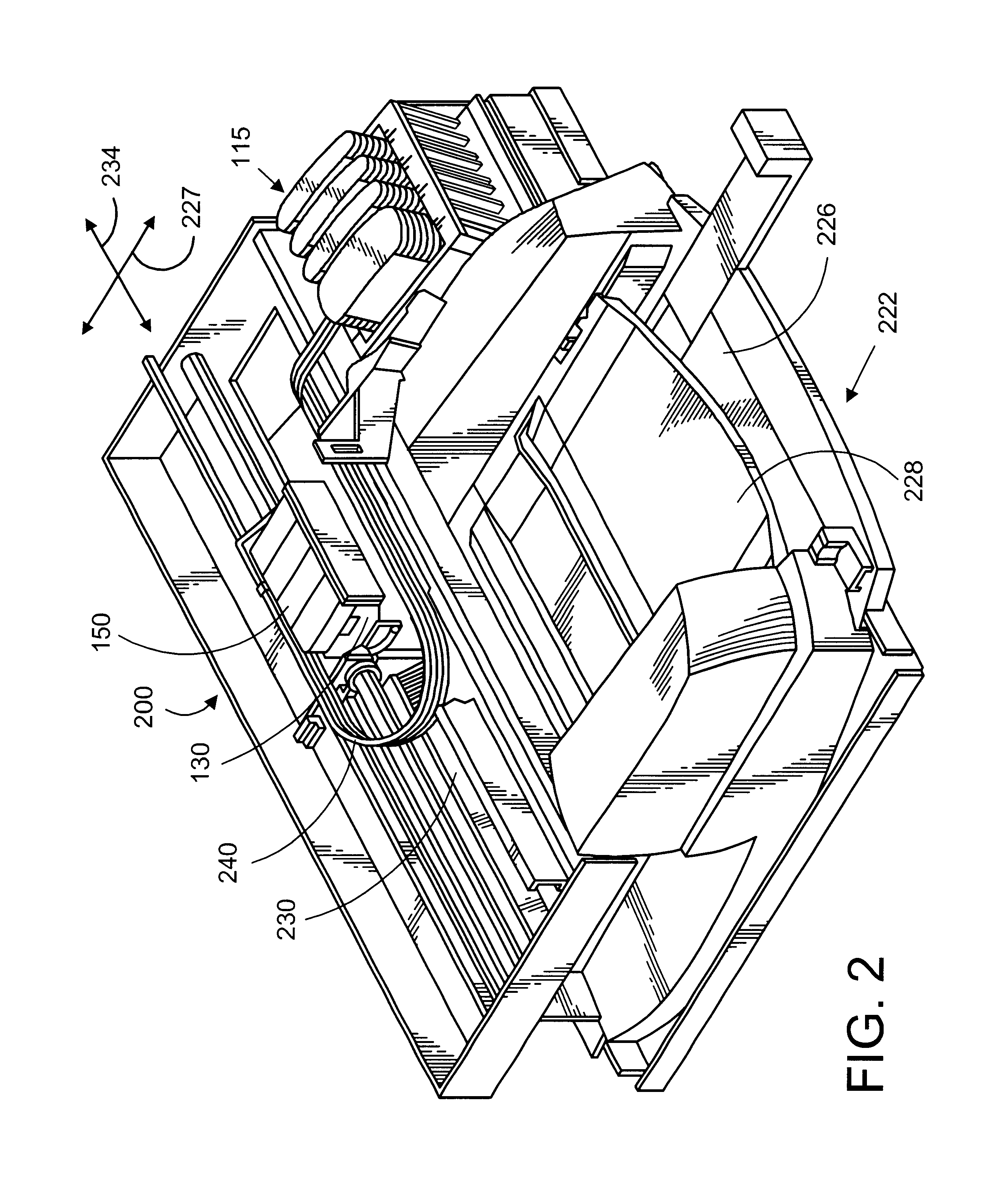 Fluid ejection device with staggered ink drop generators