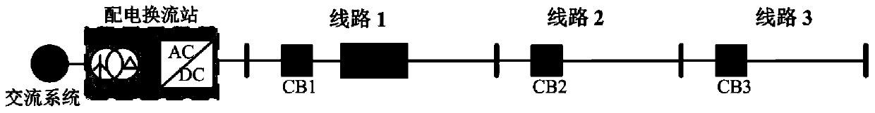 Short-circuit fault protection method of DC power distribution system with resistive superconducting current limiter