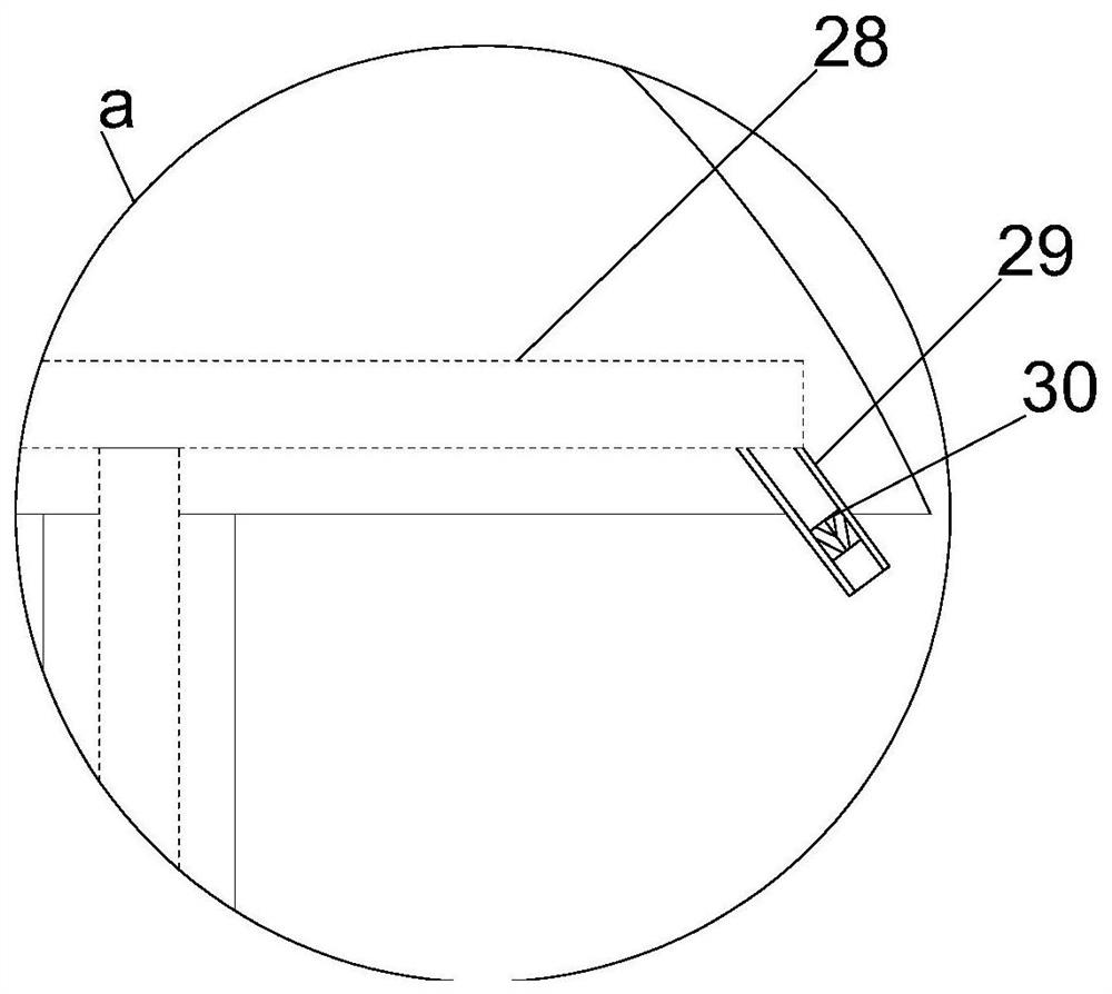 A rice washing device for processing snail powder