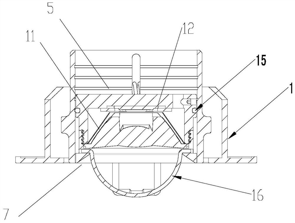 Down lamp with adjustable irradiation range