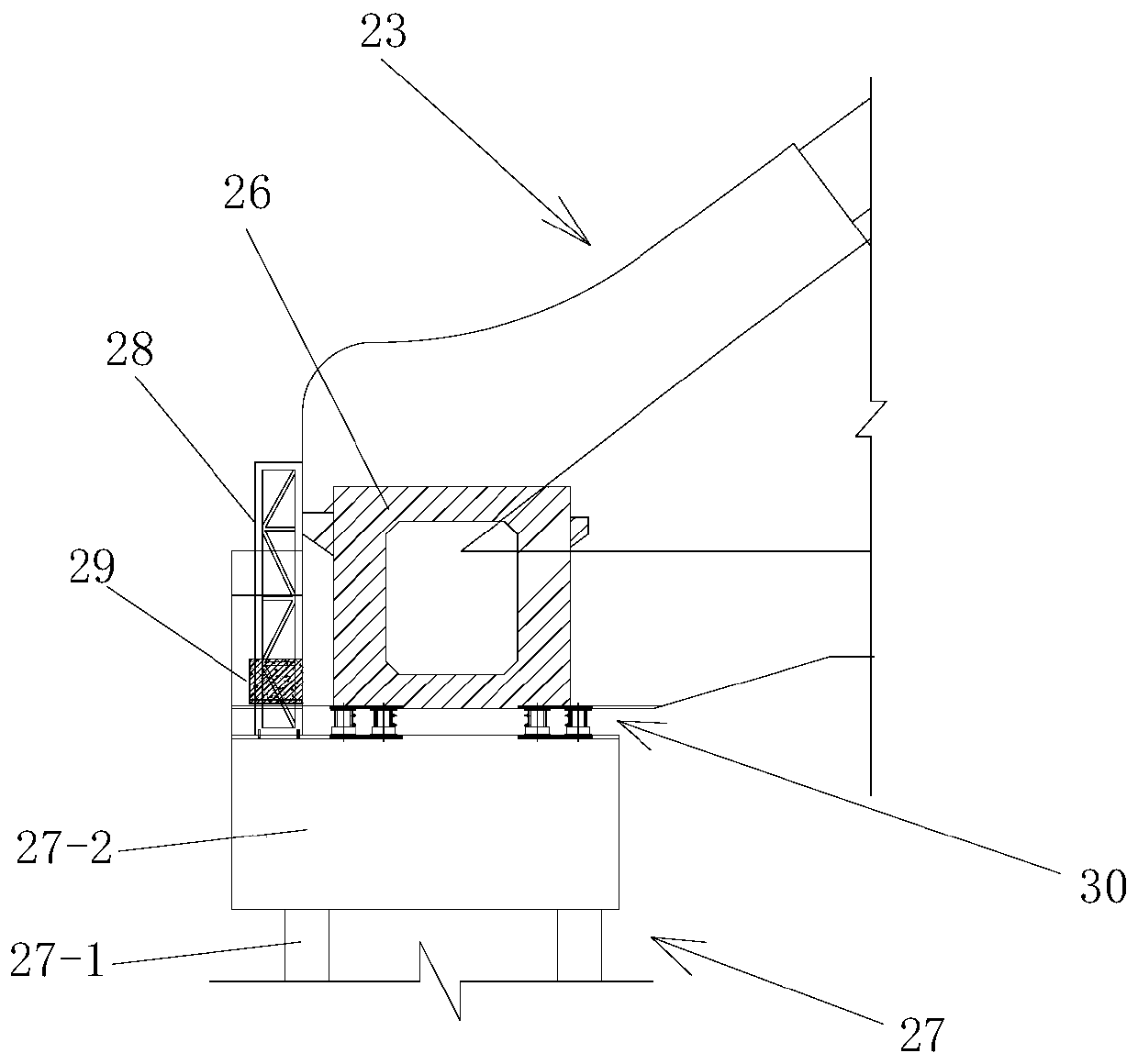 Jacking system for main bridge of large-span tied arch bridge and jacking construction method