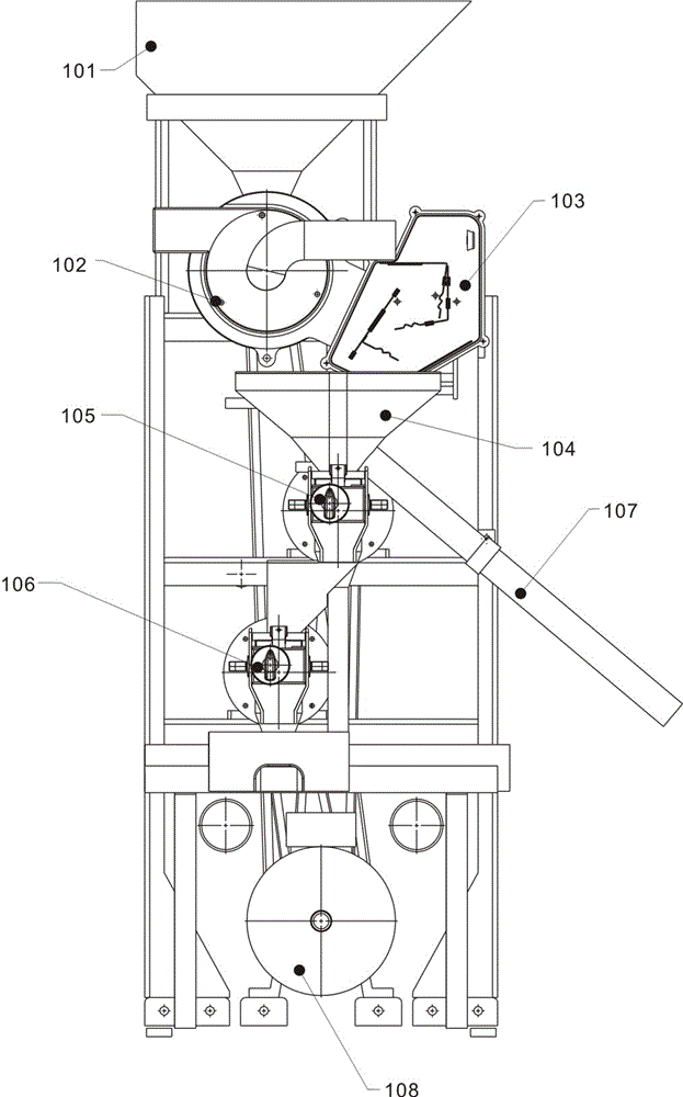 Rice huller and rice husking machine