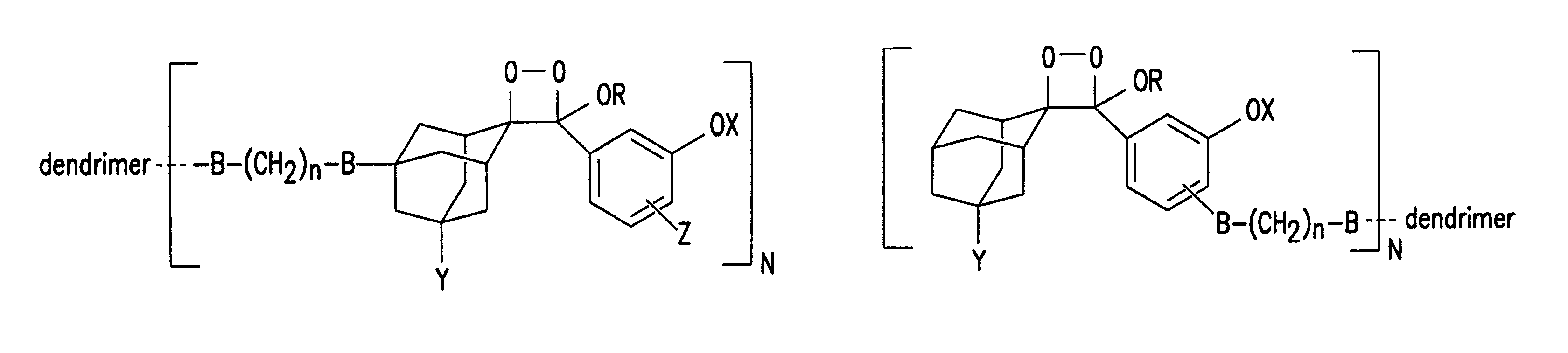 Dendritic chemiluminescent substrates