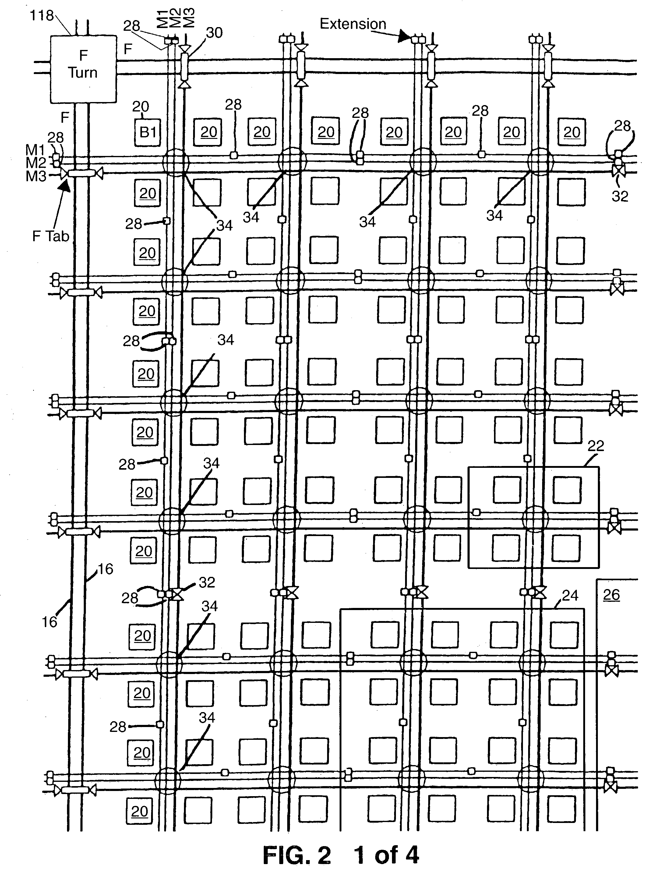 Turn architecture for routing resources in a field programmable gate array