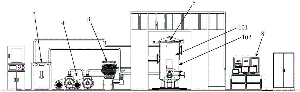 A vacuum high and low temperature lunar soil environment simulation device and its simulation method