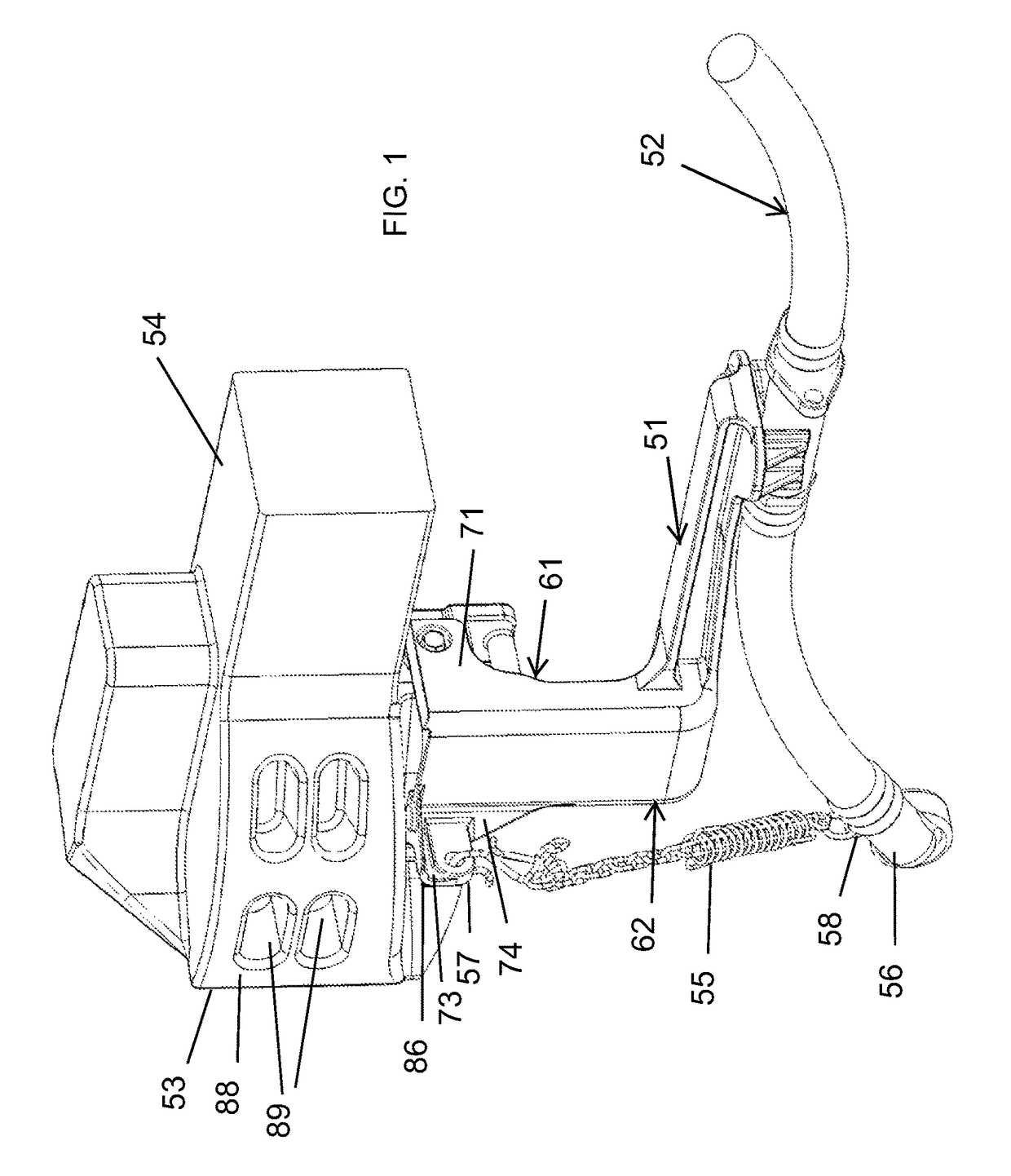 Air brake hose support bracket