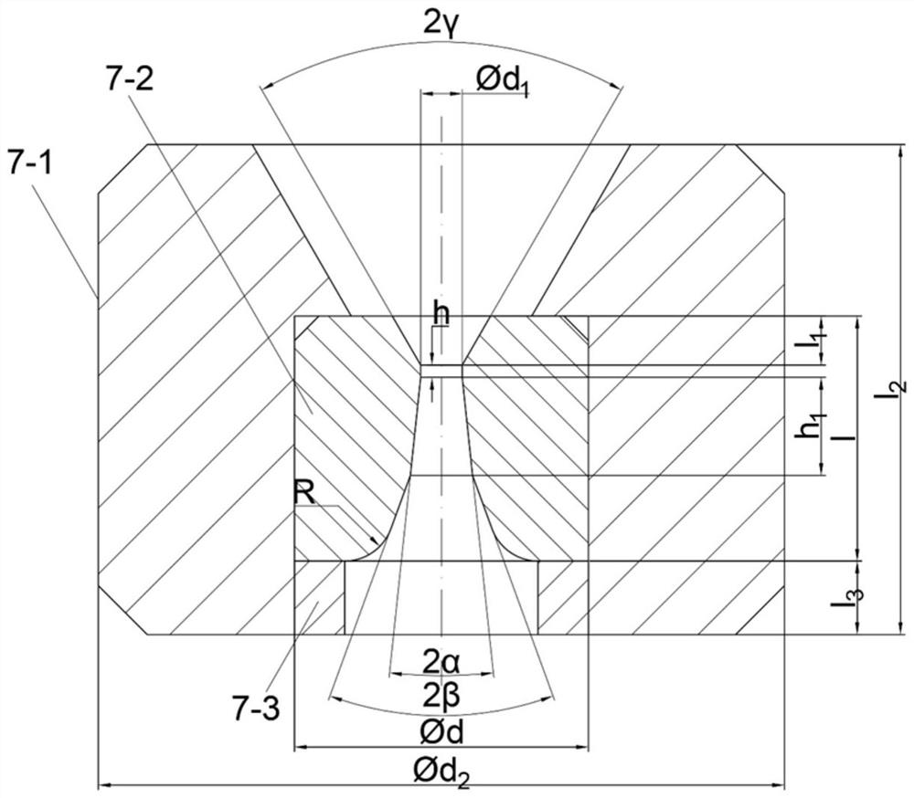 A liquid-filled drawing device and method for a miniature thin-walled metal tube