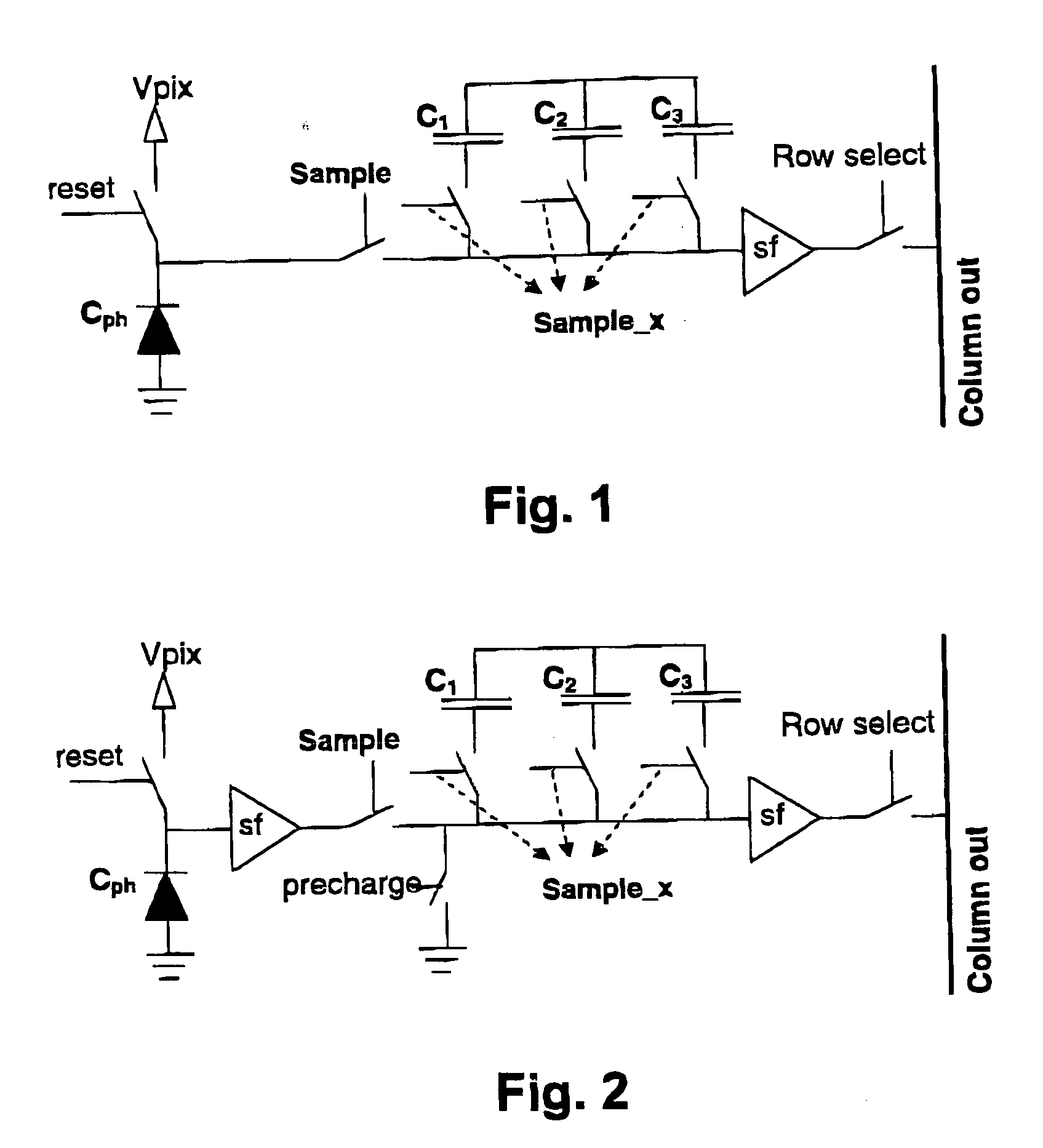 Method and pixel for performing correlated double sampling