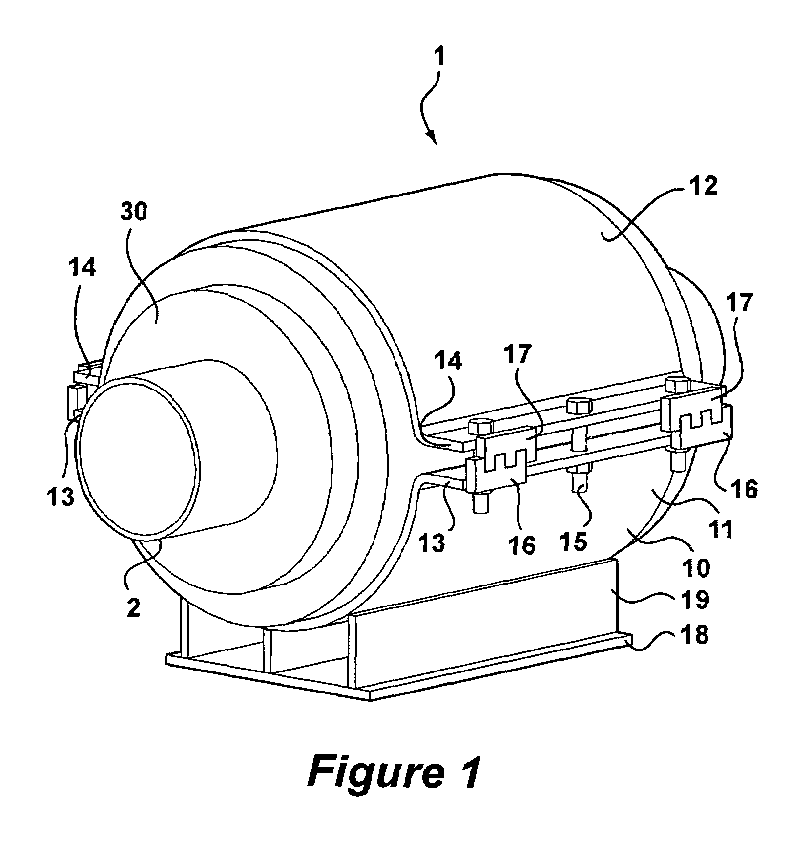 Cryogenic clamp-on pipe anchor