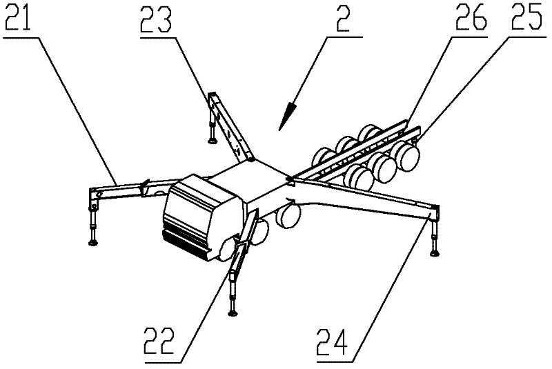 Supporting system and engineering machine with same