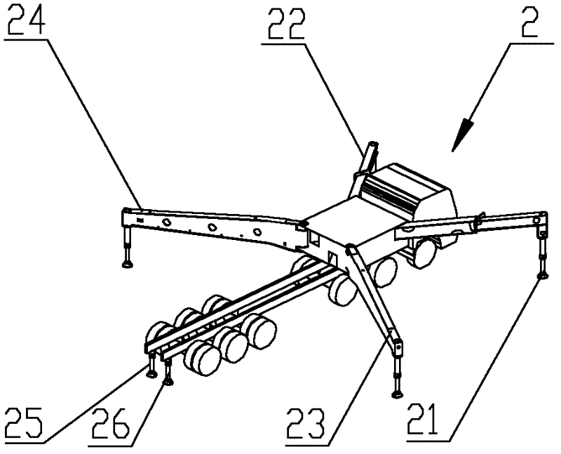 Supporting system and engineering machine with same