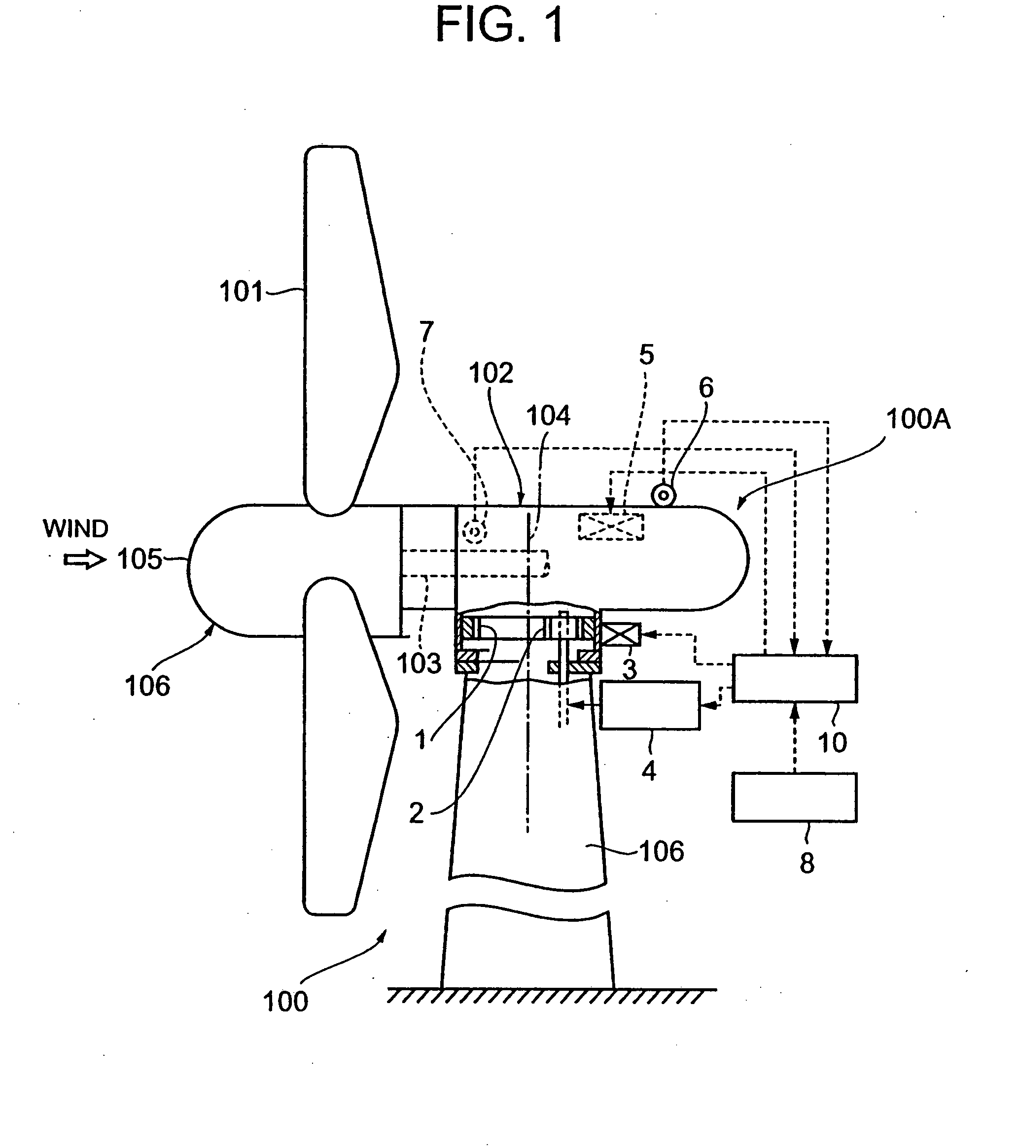 Wind turbine operating apparatus and operating method