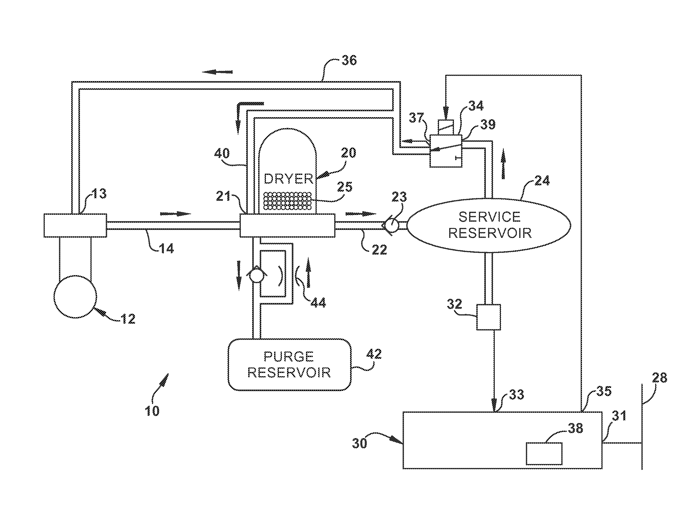 Air Dryer Purge Controller and Method