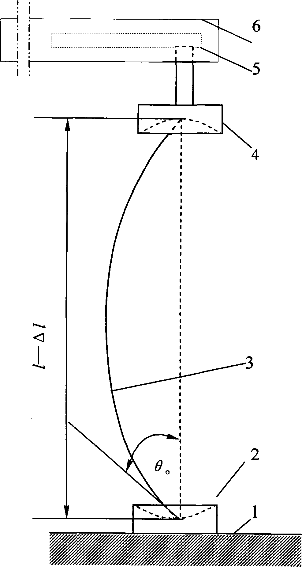 Fine dried noodles elasticity modulus measuring method based on pressure lever post-buckling