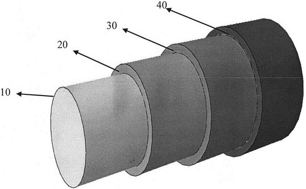 Functionally gradient glass cotton felt for high-temperature pipelines