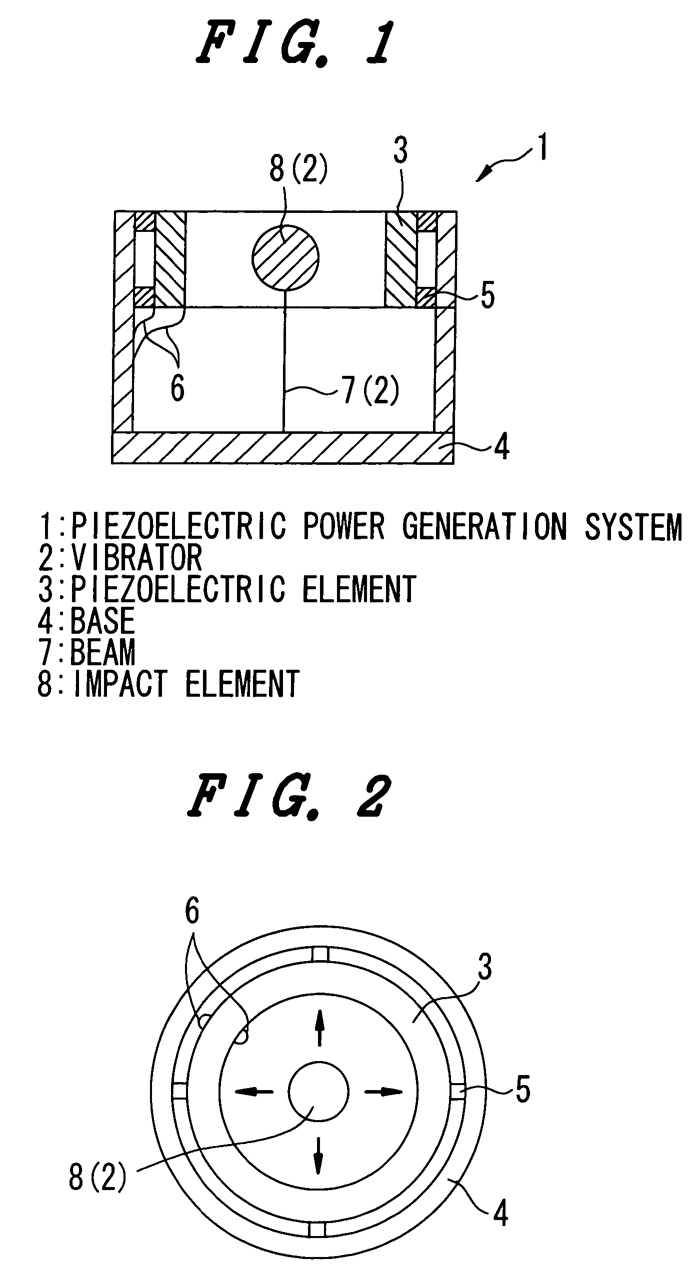 Piezoelectric power generation system and sensor system