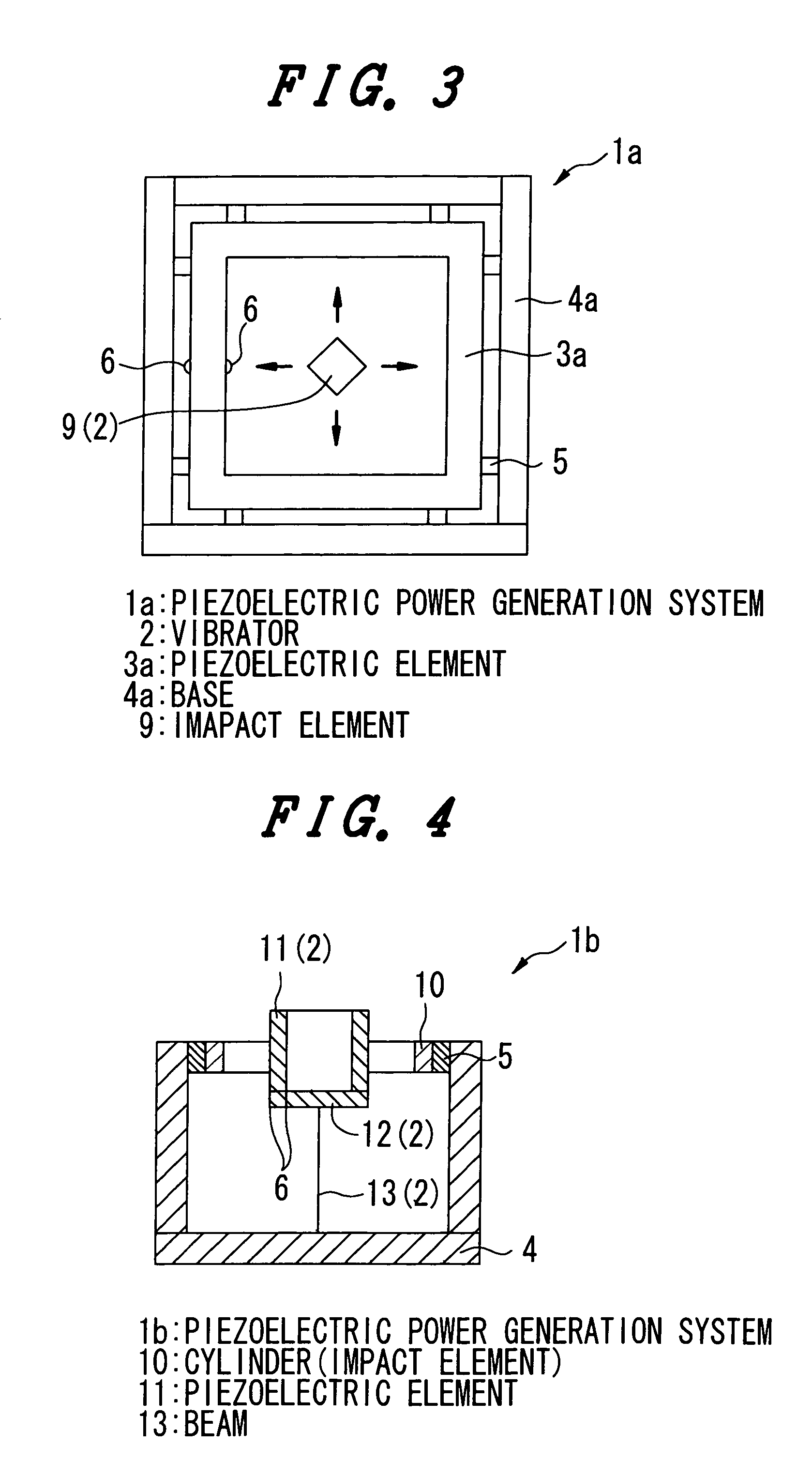 Piezoelectric power generation system and sensor system