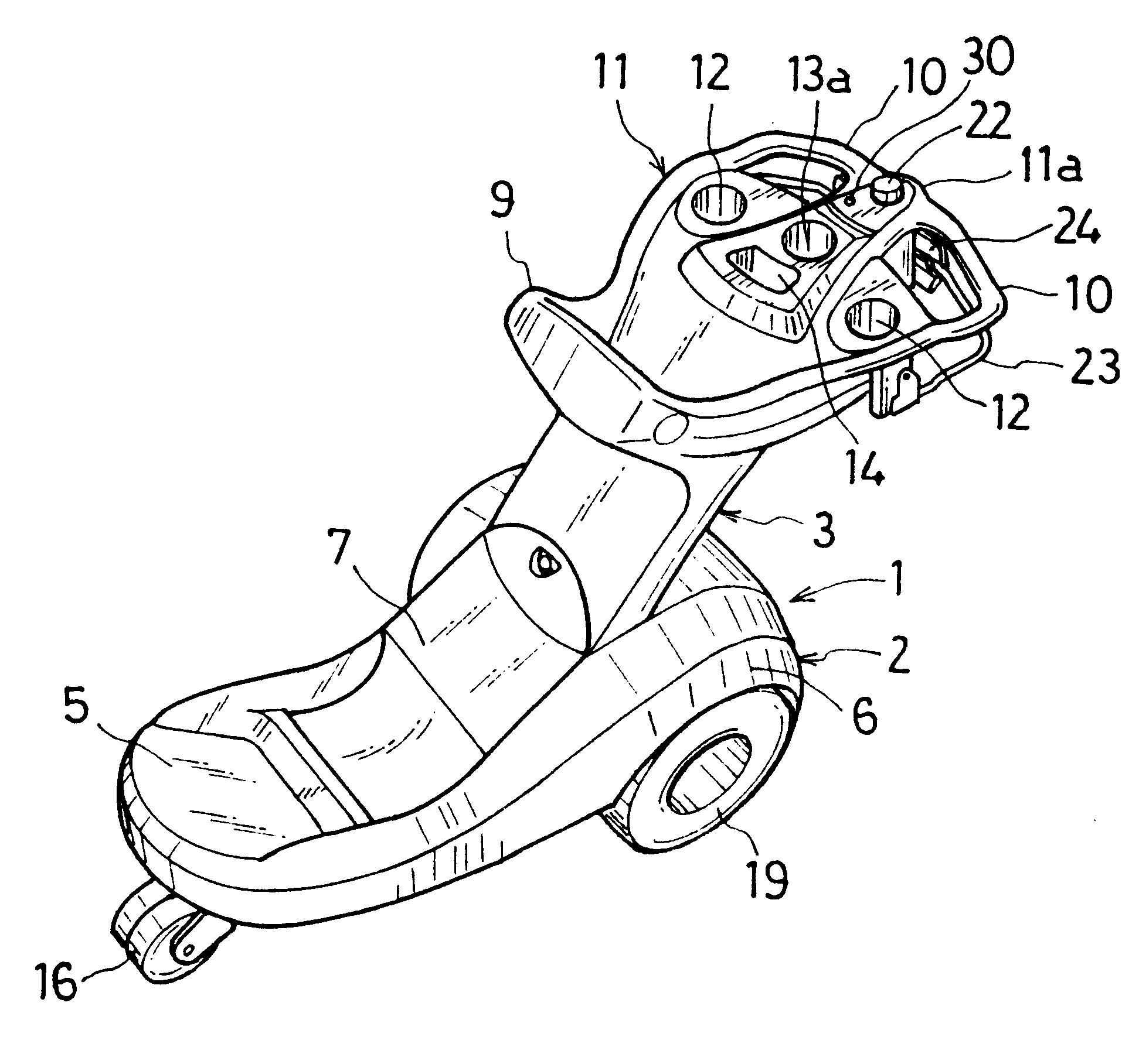 Electric one-bag golf cart