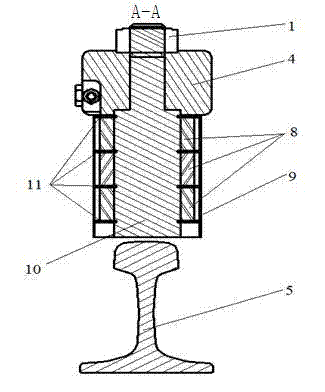 Electromagnetic type magnetic rail brake