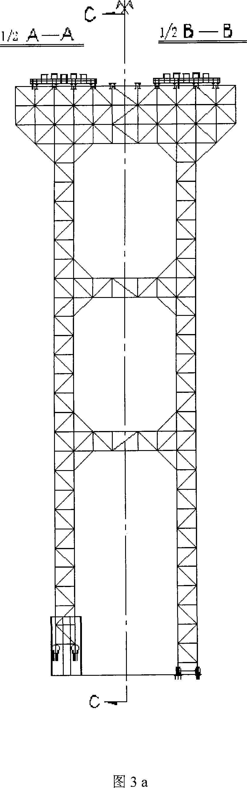 Multi-arch bridge rib vertical turning technical method