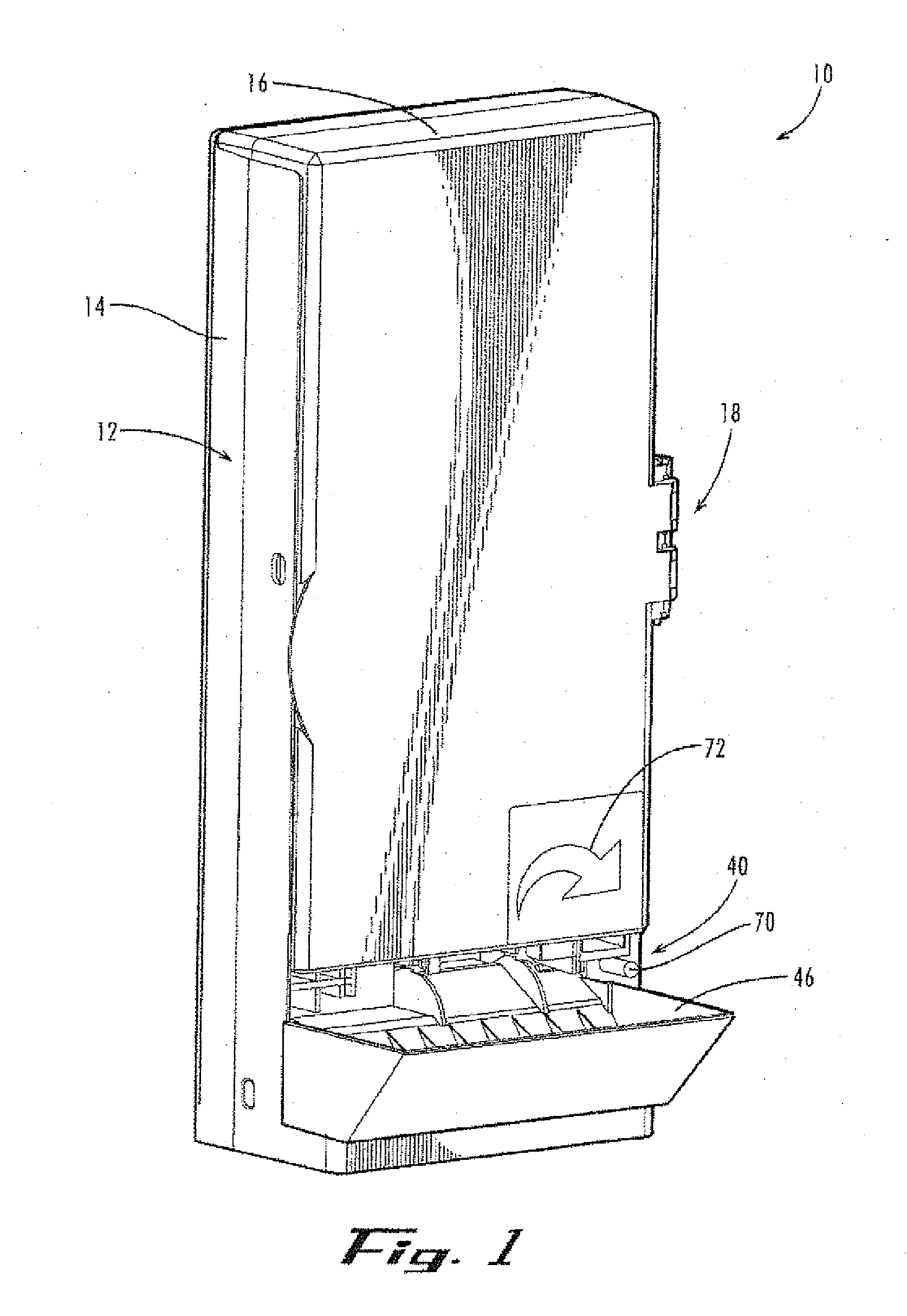 Cutlery Dispenser and Method of Dispensing Cutlery