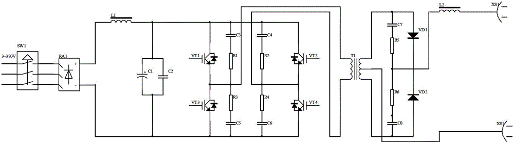 Parallel high-power pulse mig welding inverter power supply system based on dsp