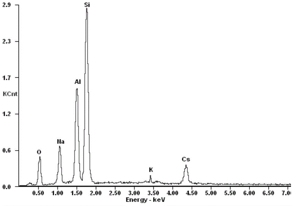 Preparation method of adsorbent for selectively separating cesium ions from salt lake brine