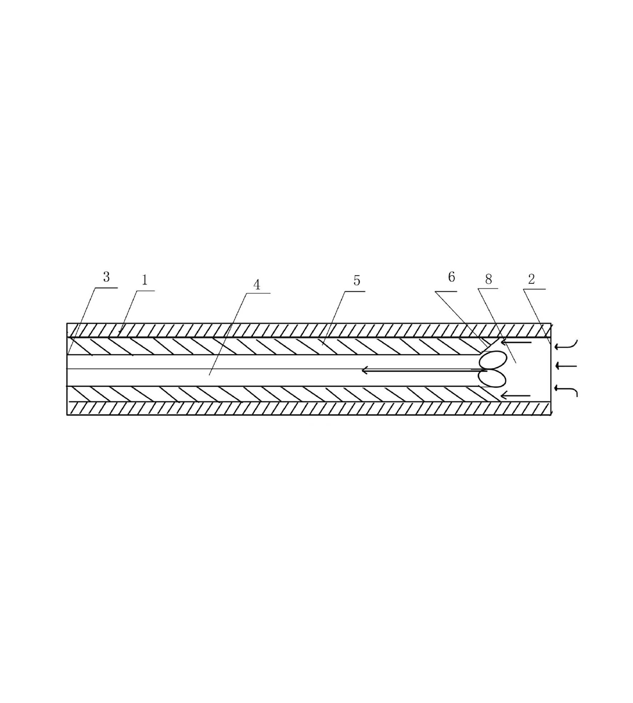 Quick metal cutting strip by means of combustion