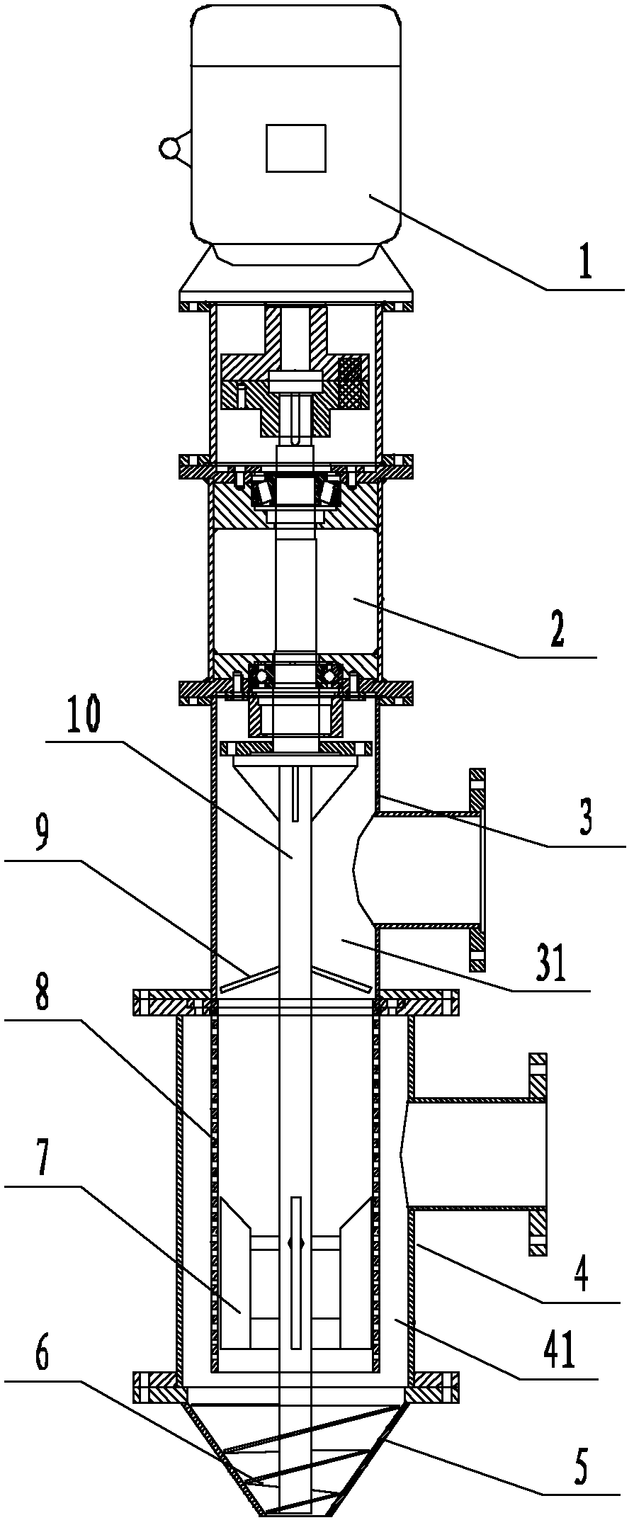 High-tower compound fertilizer slurry emulsifier