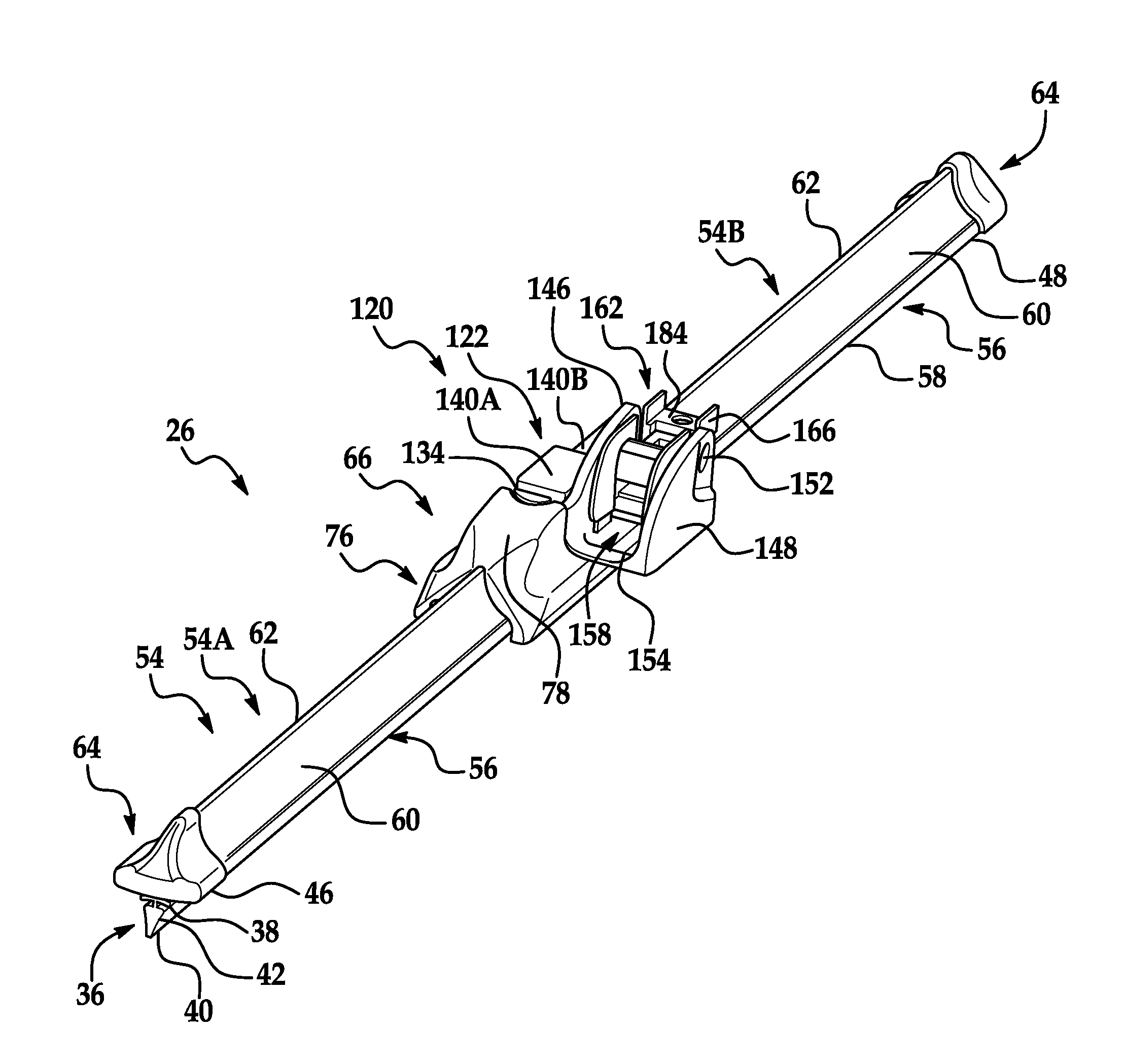 Beam blade windshield wiper assembly