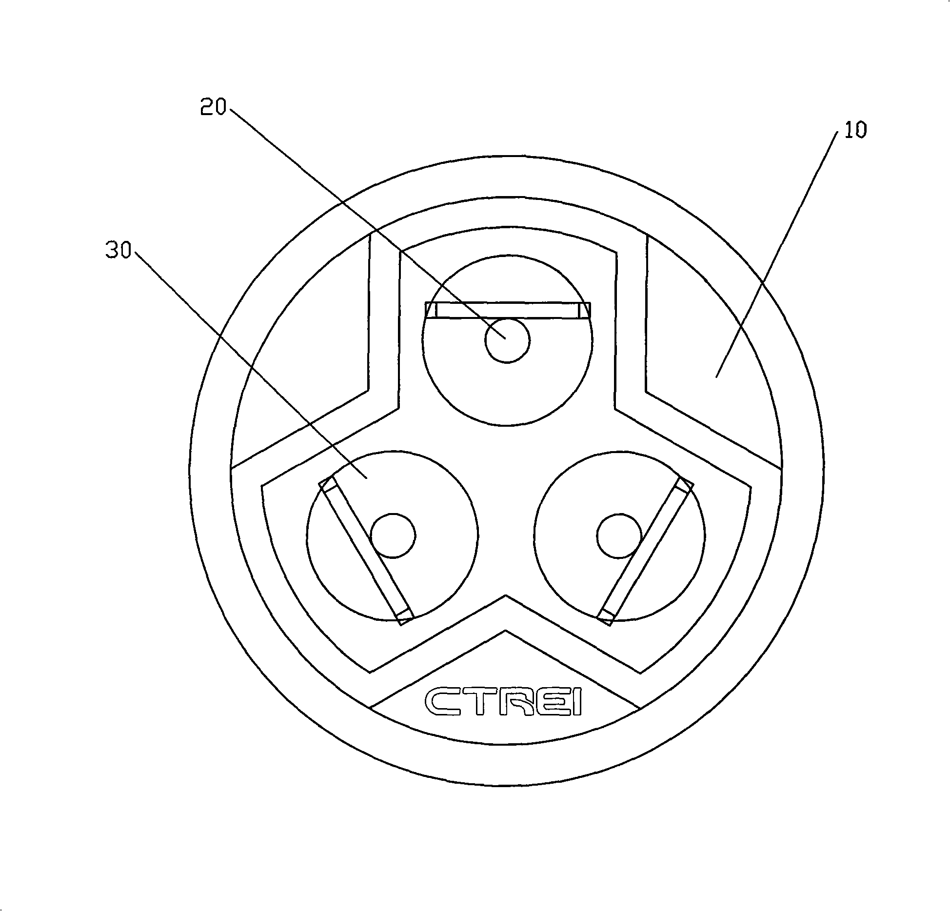 Connector post of refrigeration compressor