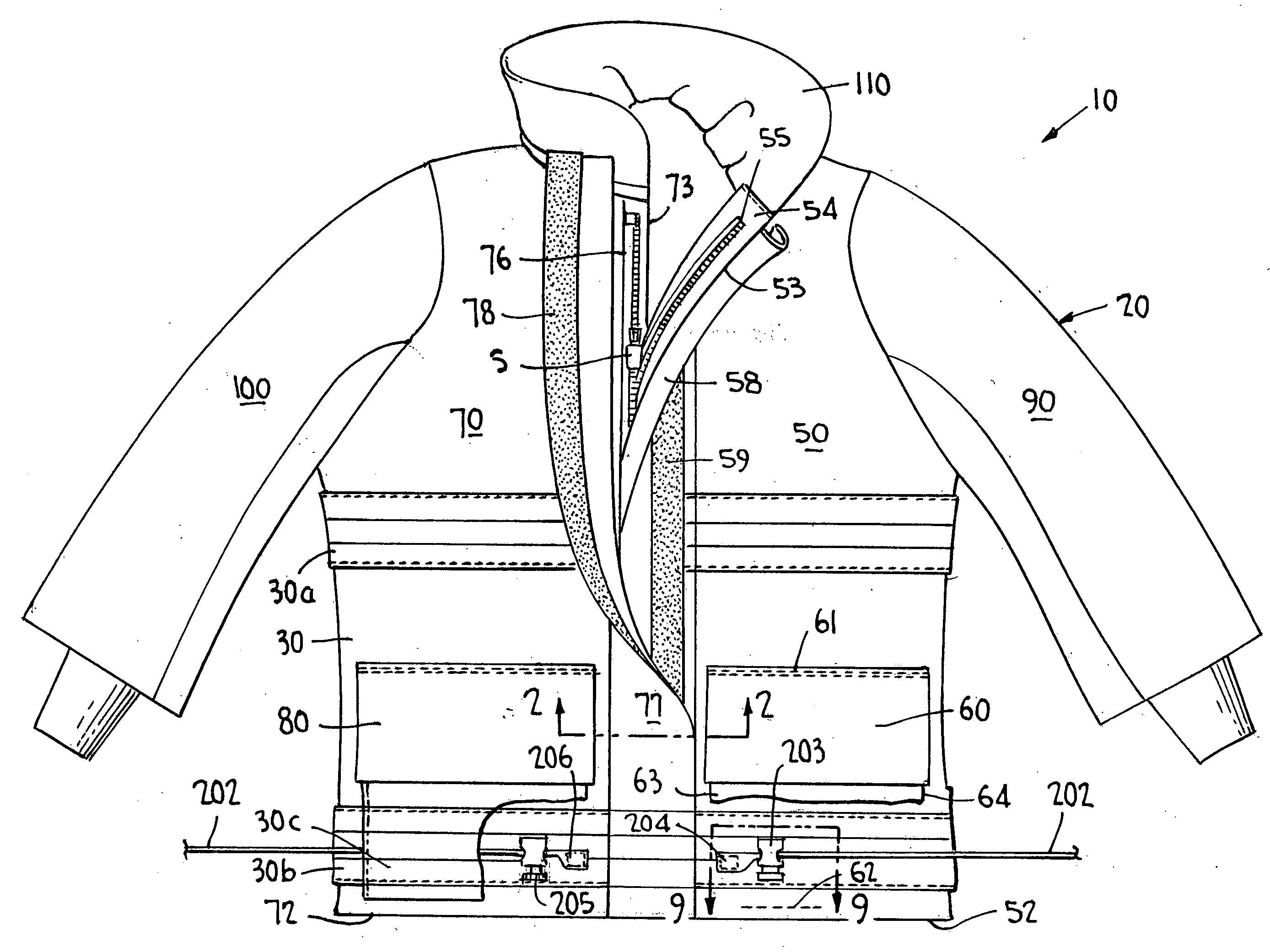 Two-piece protective suit for hazardous environments