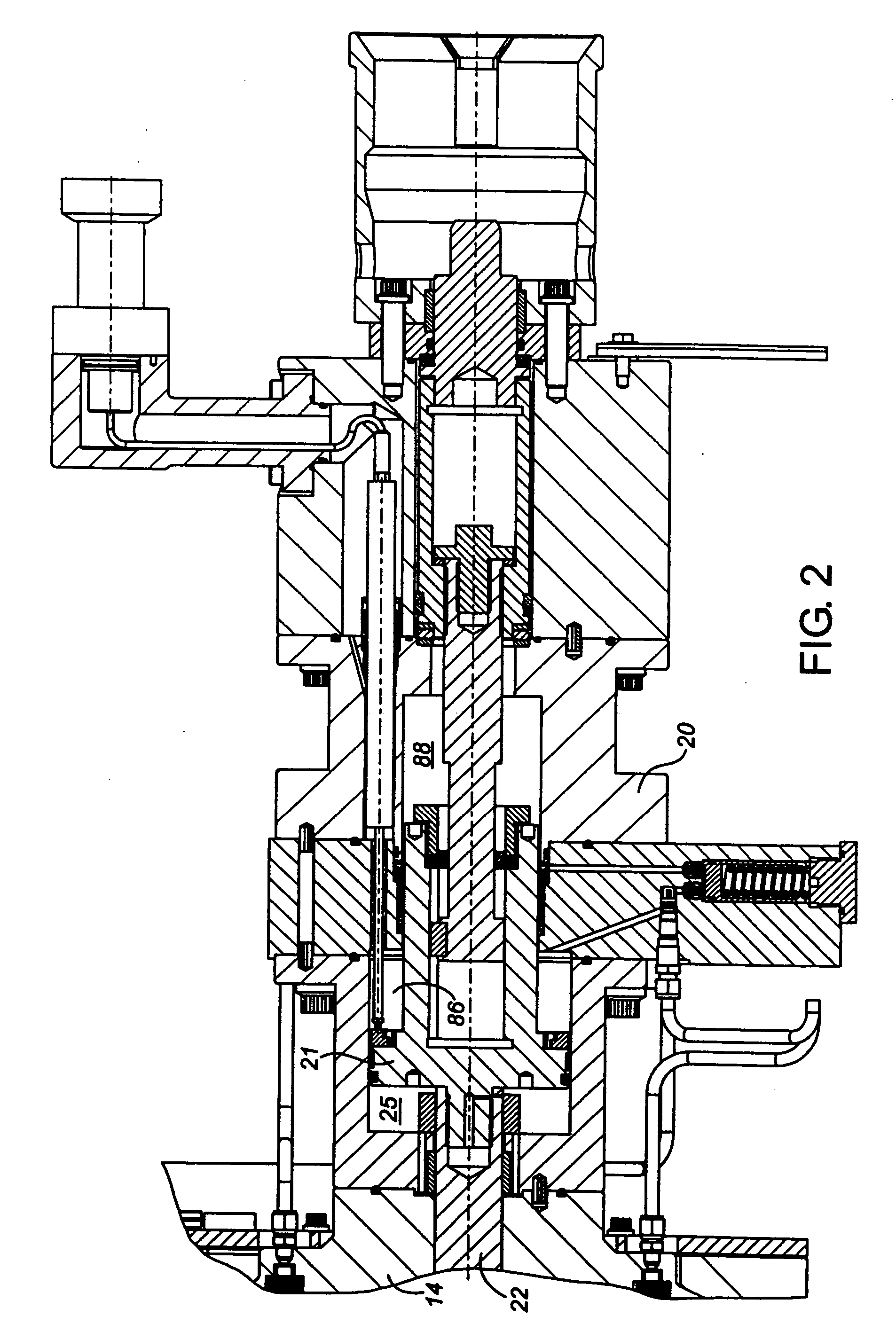 Linear hydraulic stepping actuator with fast close capabilities