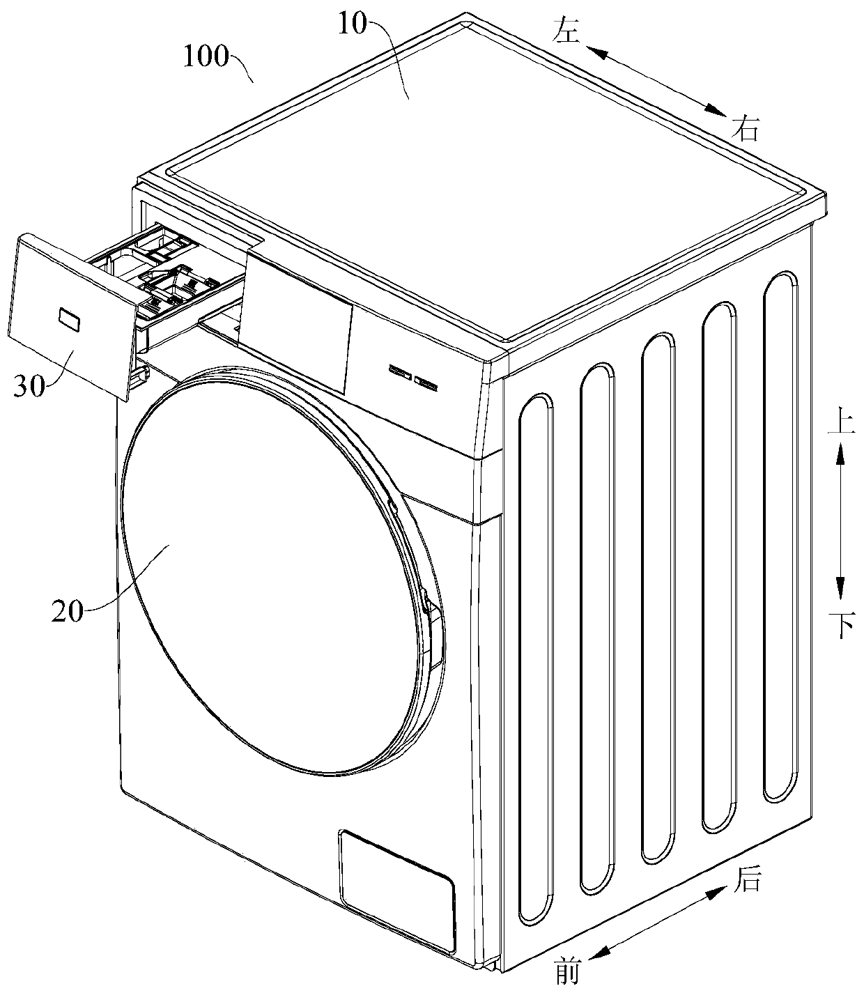 Detergent putting device and clothes processing equipment