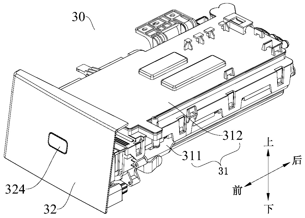 Detergent putting device and clothes processing equipment