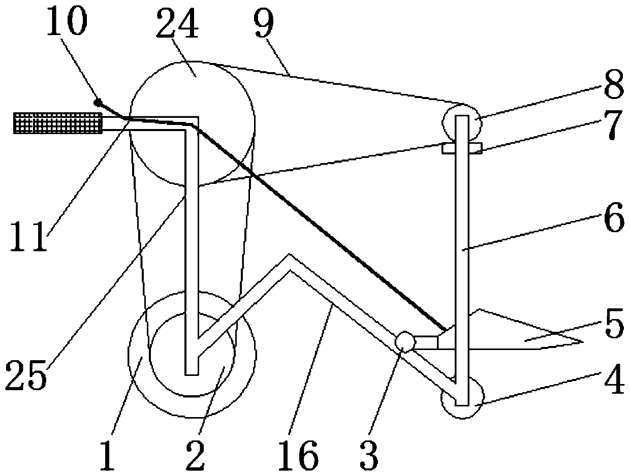 A semi-automatic manual mower