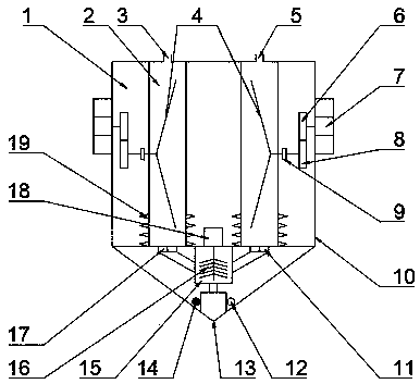 3D (three-dimensional) printer spray head for printing monomer materials and composite materials