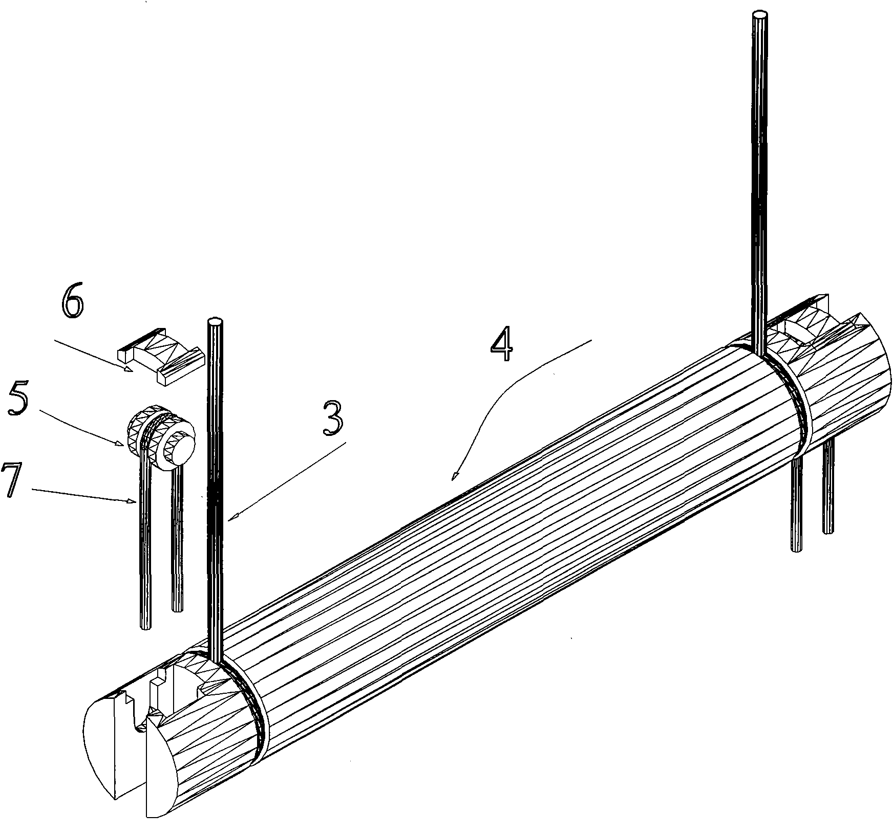 Ancient cliff-burying device