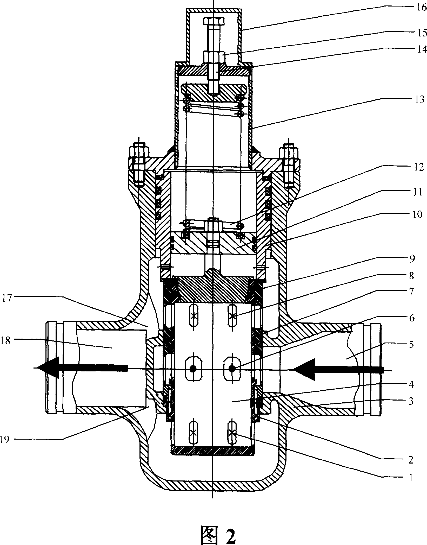 Pressure reducing valve and method thereof